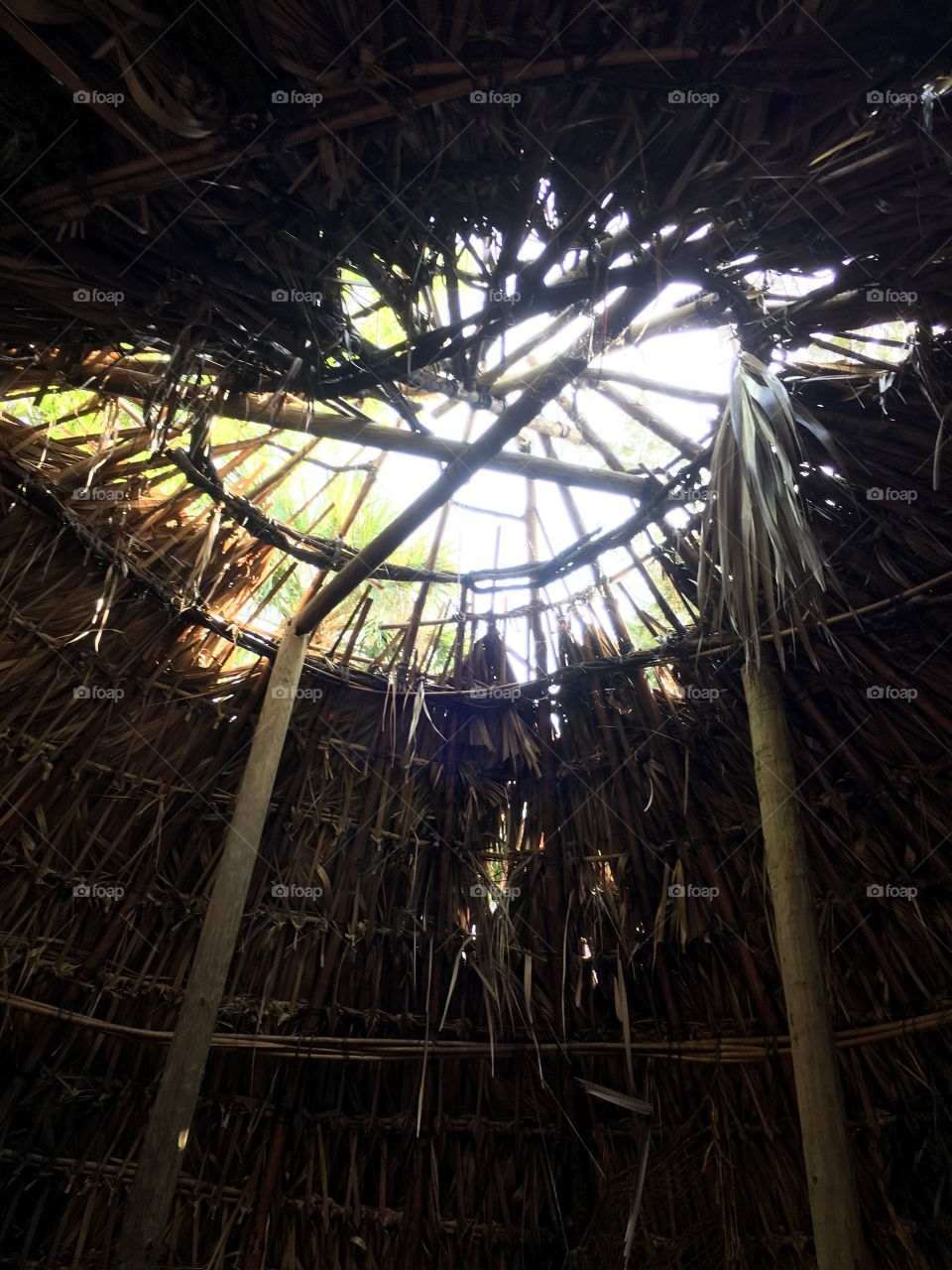 Timucuan hut at the Fountain of Youth in Florida 