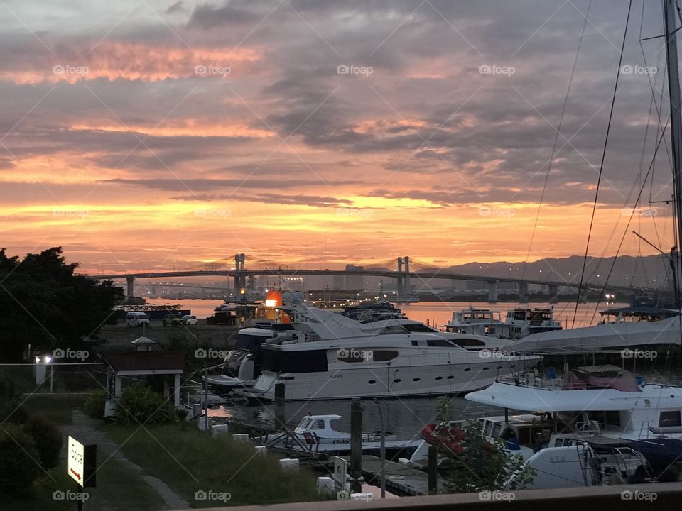 Cebu Yacht club beautiful sunset
