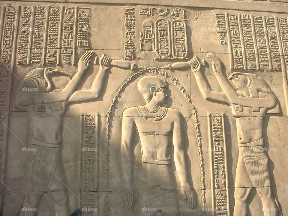 Hieroglyphics carvings