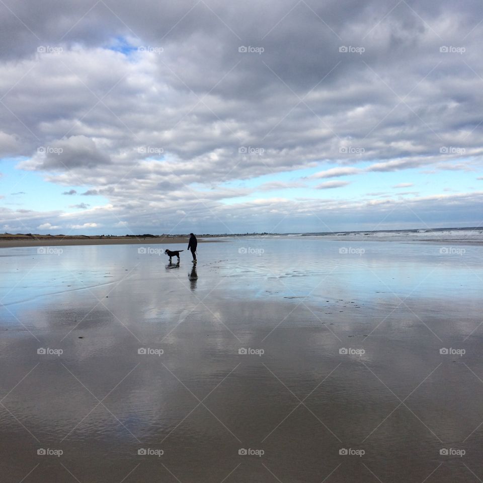 Off the Grid - girl and dog. Part of my "off the grid" series showcasing the beauty of exploring New England.