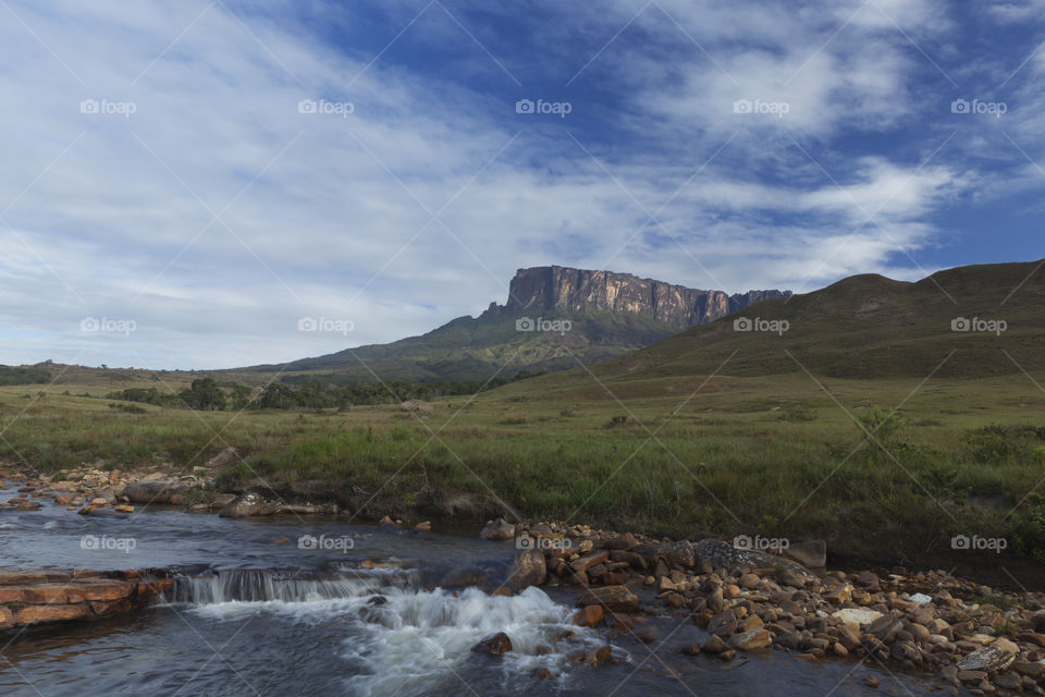 Kukenan Tepui in Venezuela in Canaima National Park.