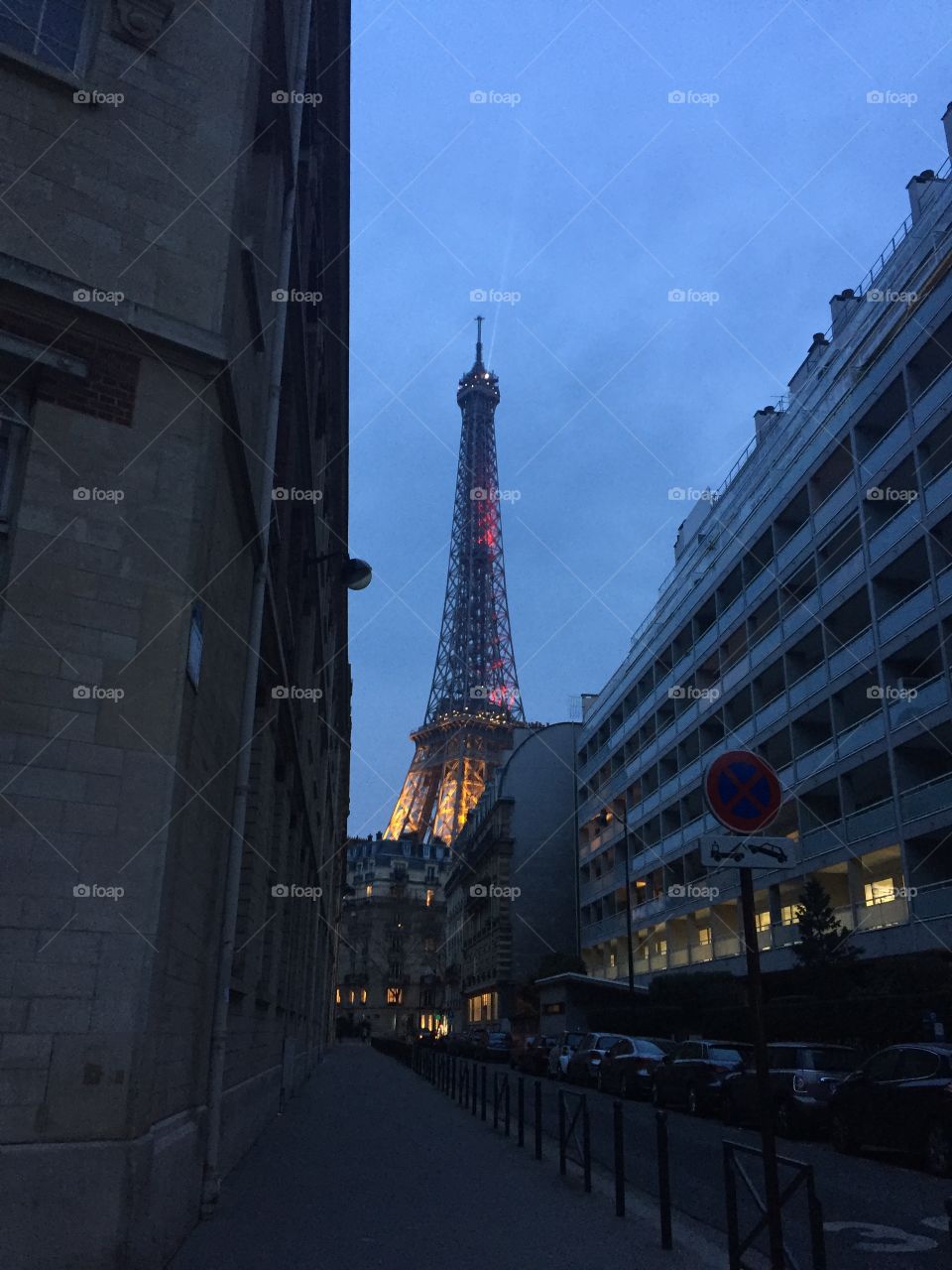 Paris in the evening 