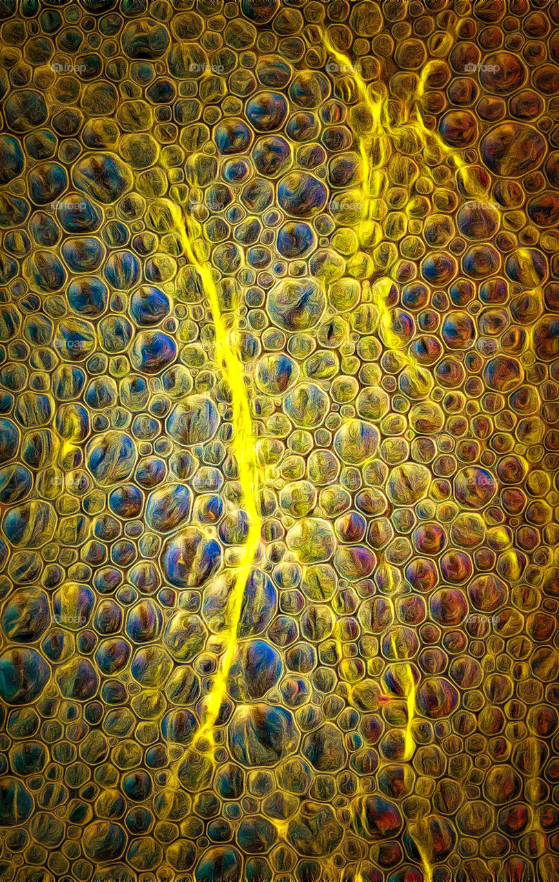 Bubbles texture painting