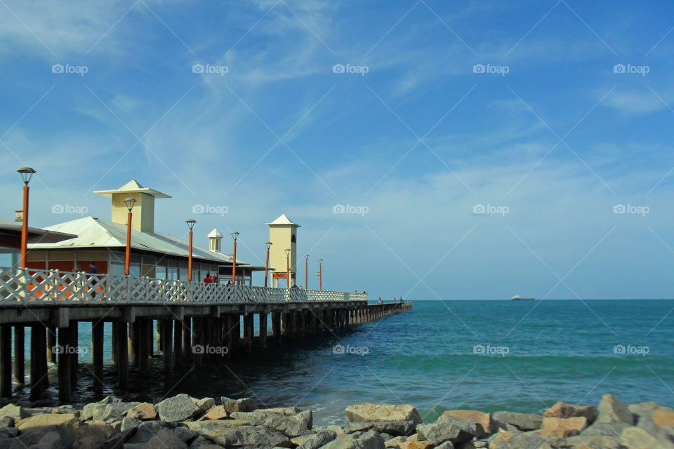 Shipyard on the beach