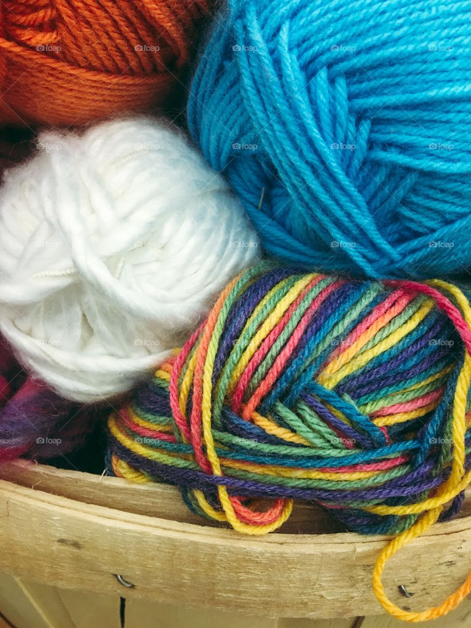 Basket of yarn