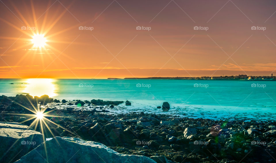 Double sun at Galway bay