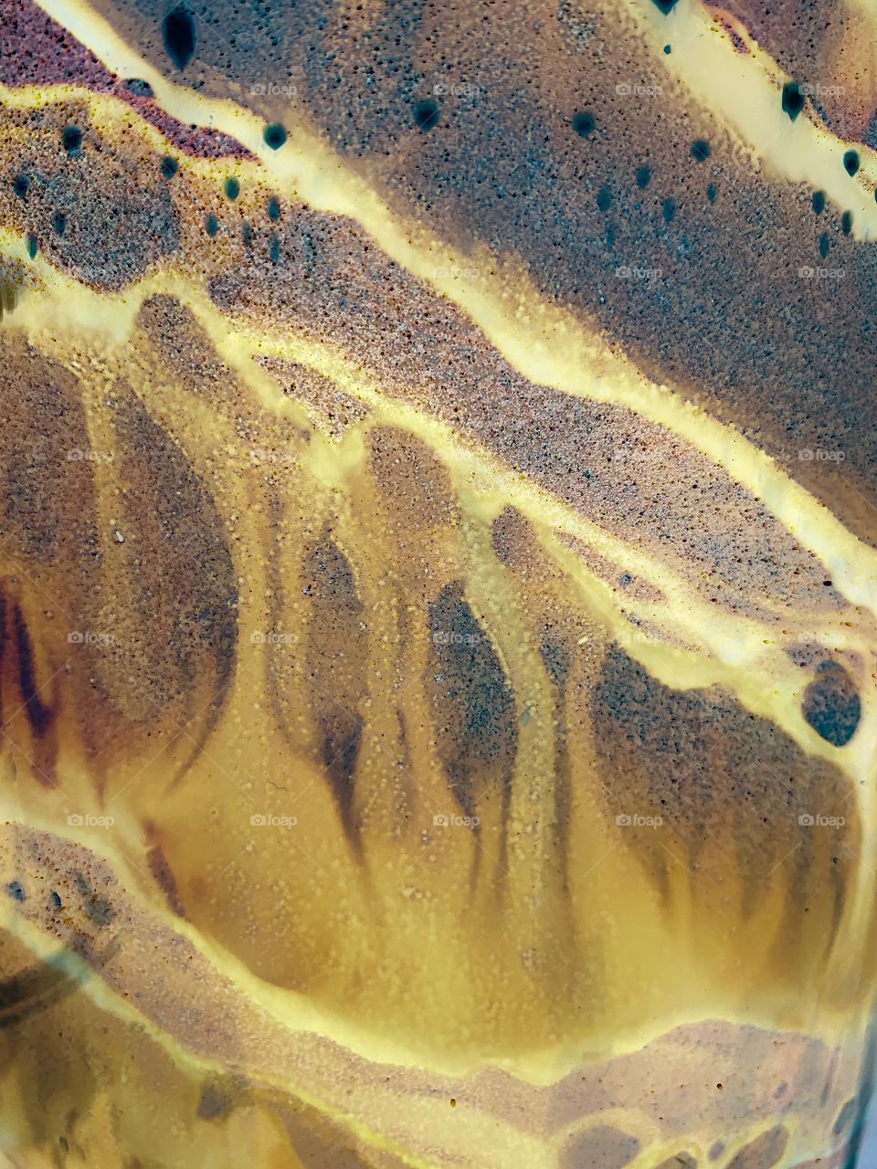 Neutral colored abstract glass blown design