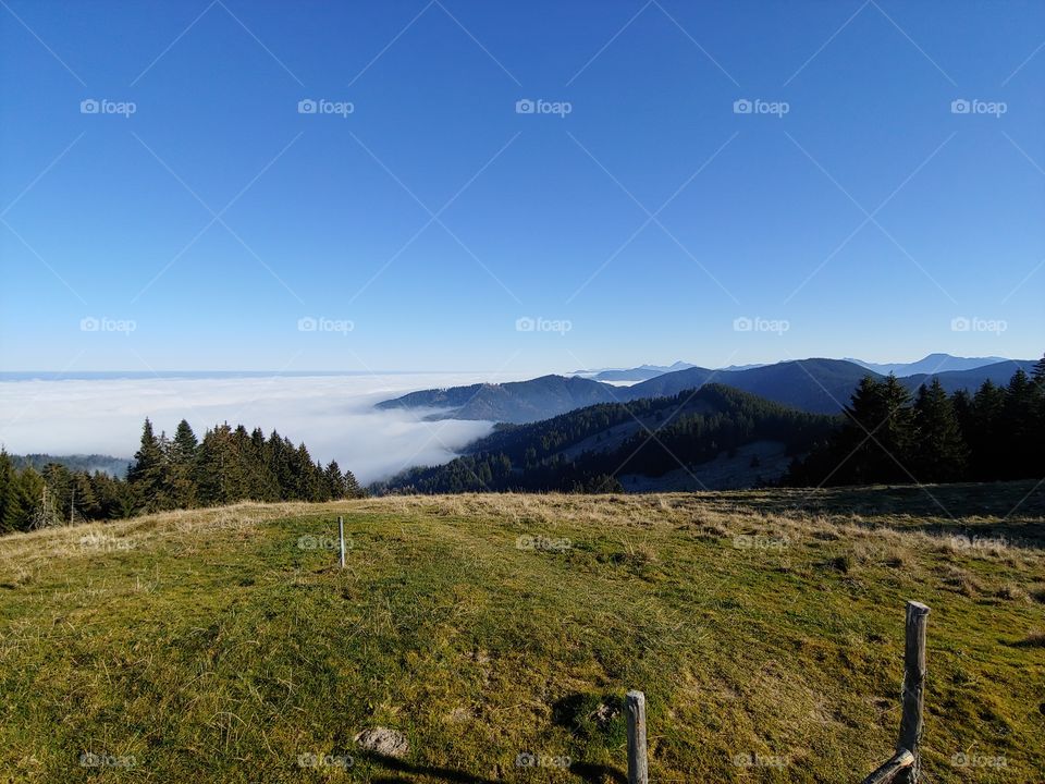 Sunny day, once you are above the clouds