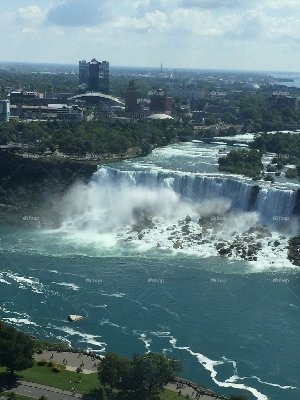 Falls from the tower
