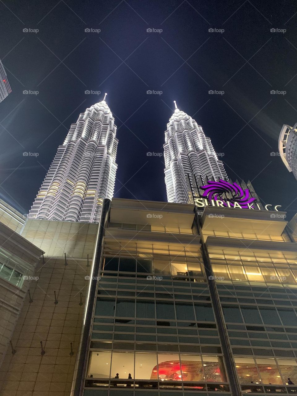 Night view in Twin tower