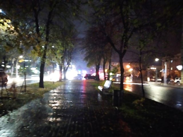 rainy evening