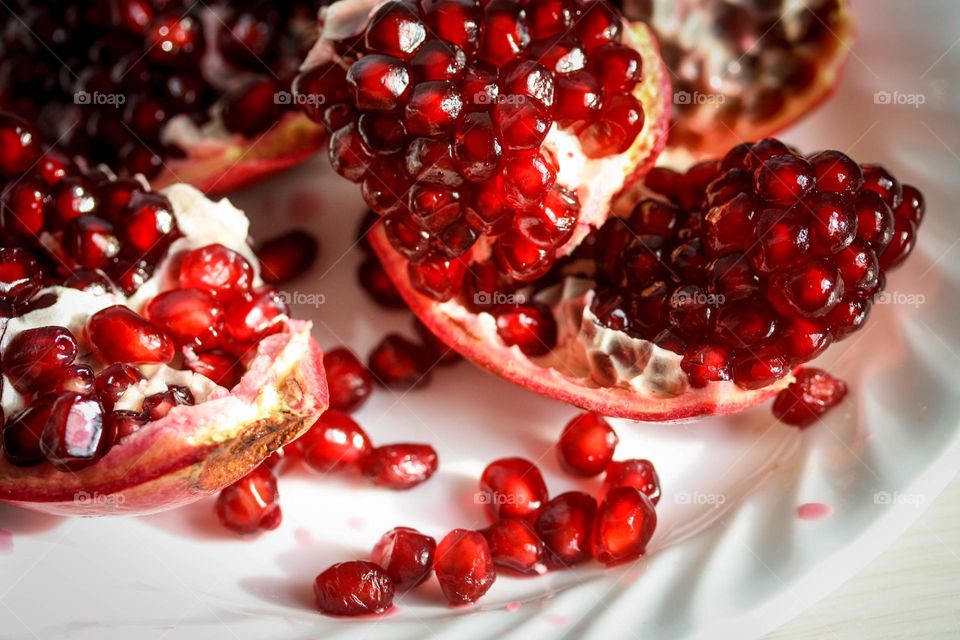 Gorgeous ripe pomegranate