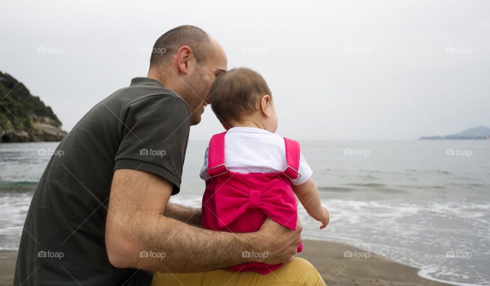 watching the sea with dad