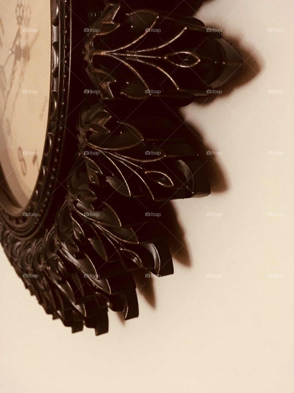 Vintage clock close-up