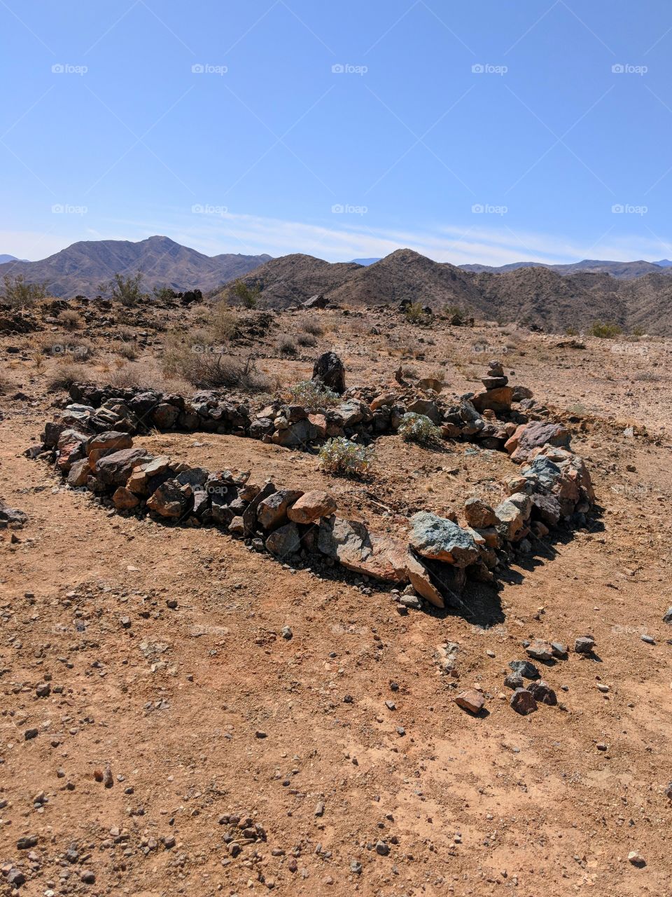 heart Rocks on Mountain top