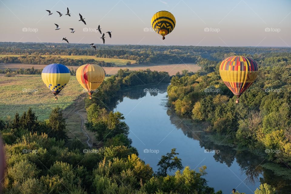 colourful Hot Air balloon