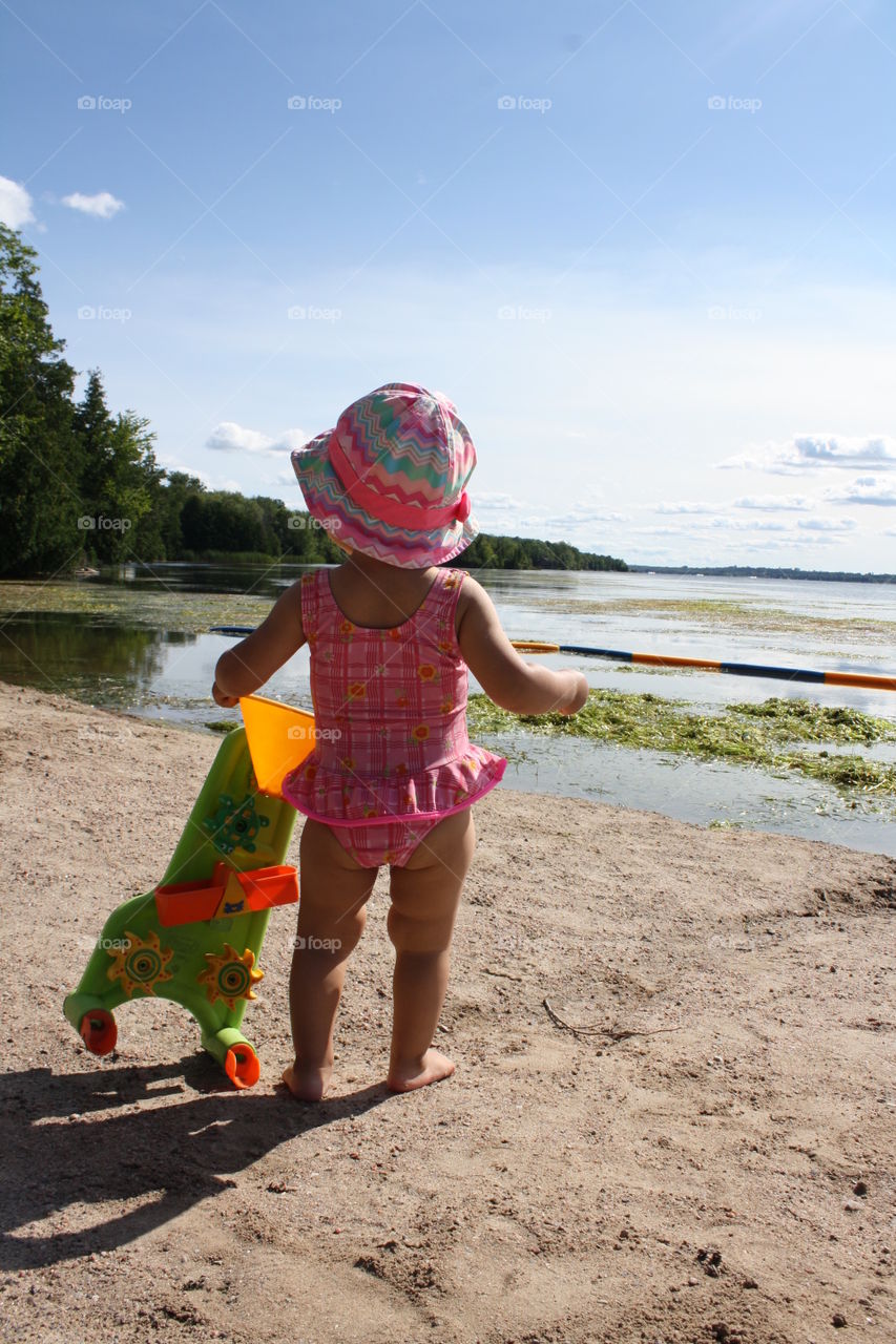 Baby on the beach