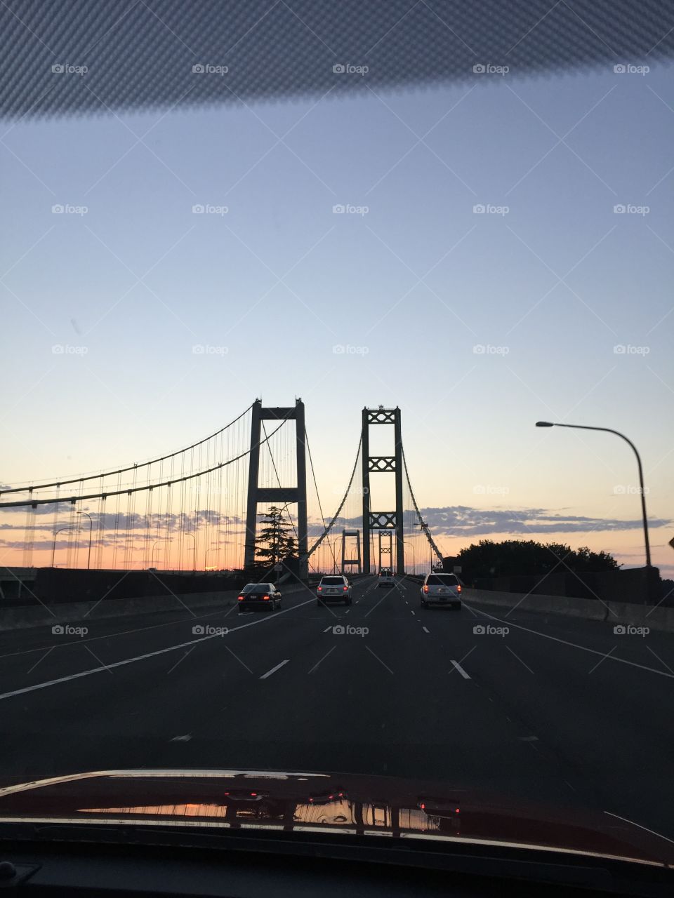 Tacoma Bridges Sunset