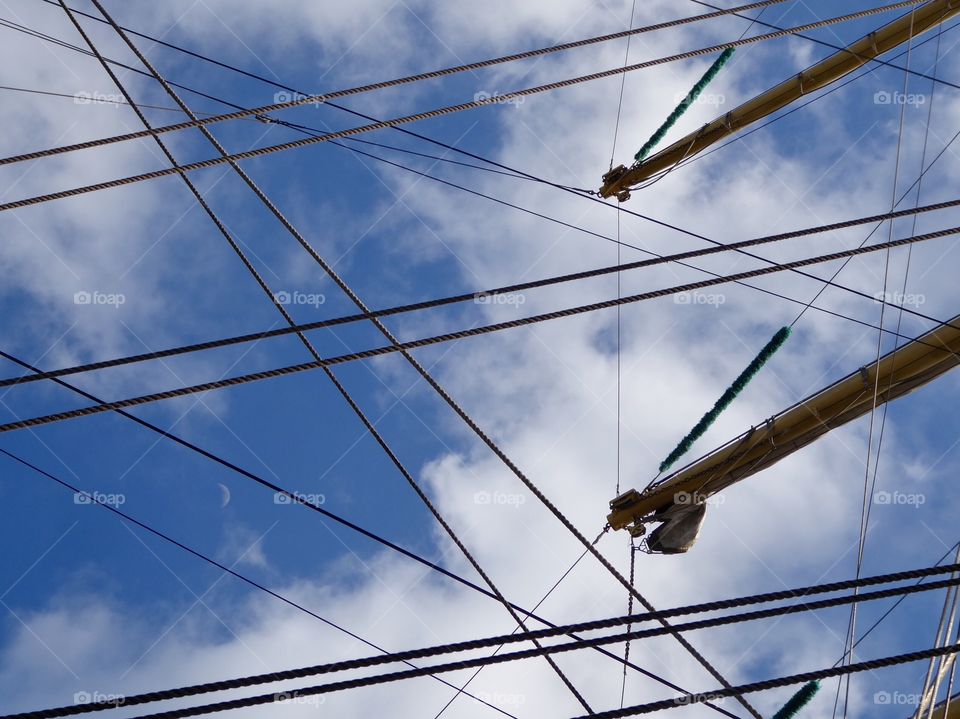 Ropes on the sailboat from beöle