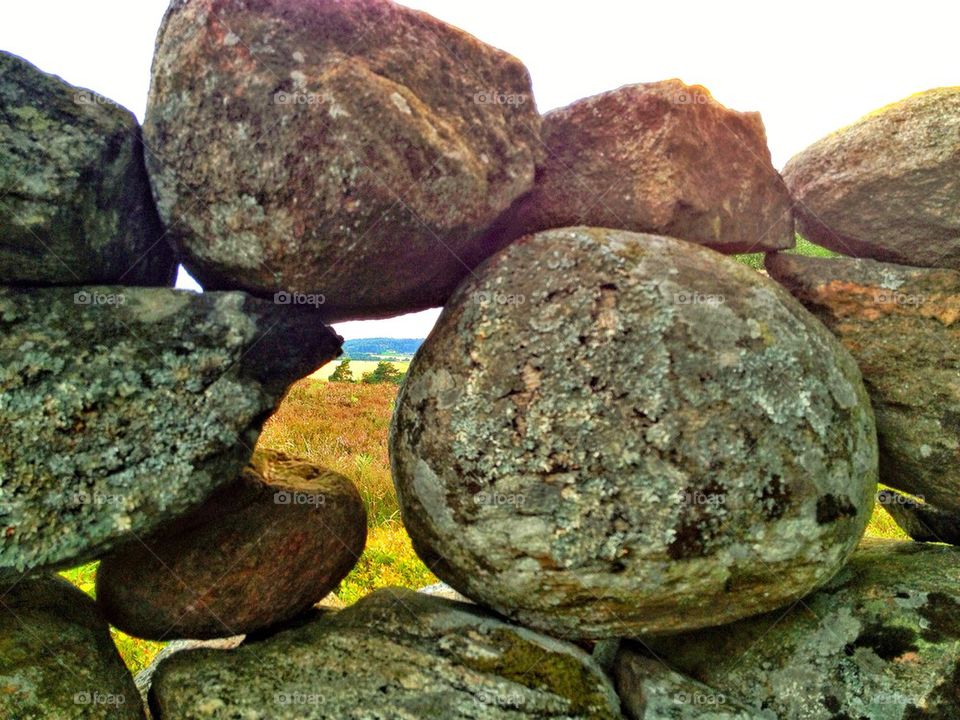 Close-up of stone wall