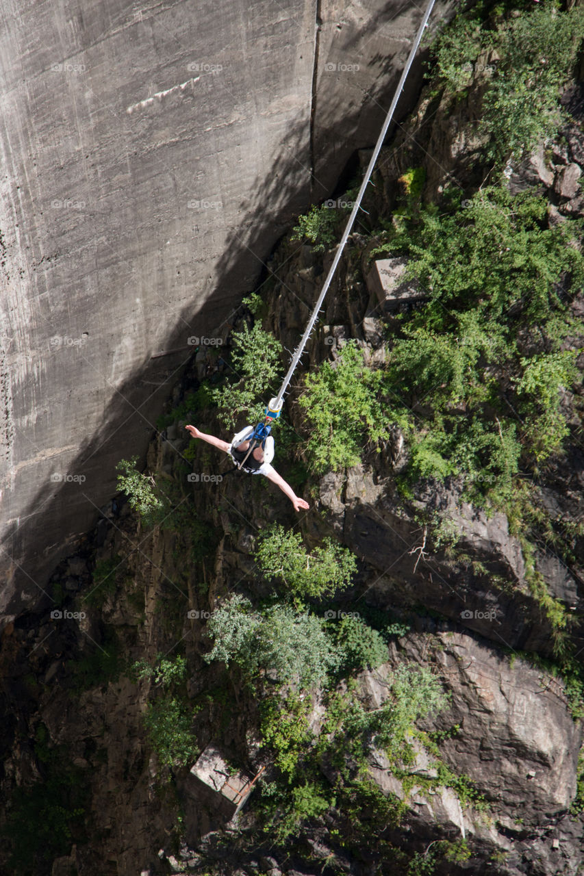 James Bond bungee jump 