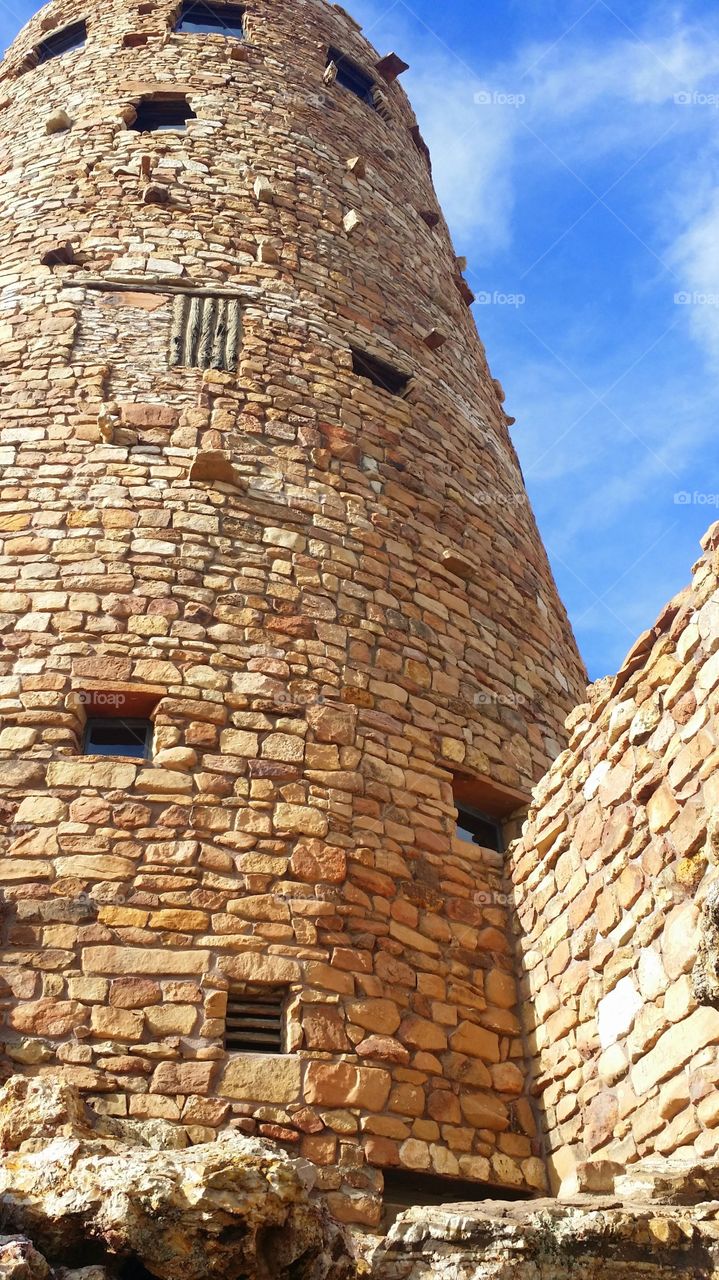 Grand Canyon Tower. This is at the Grand Canyon where you can buy souvenirs and have a better look at the beautiful Grand Canyon