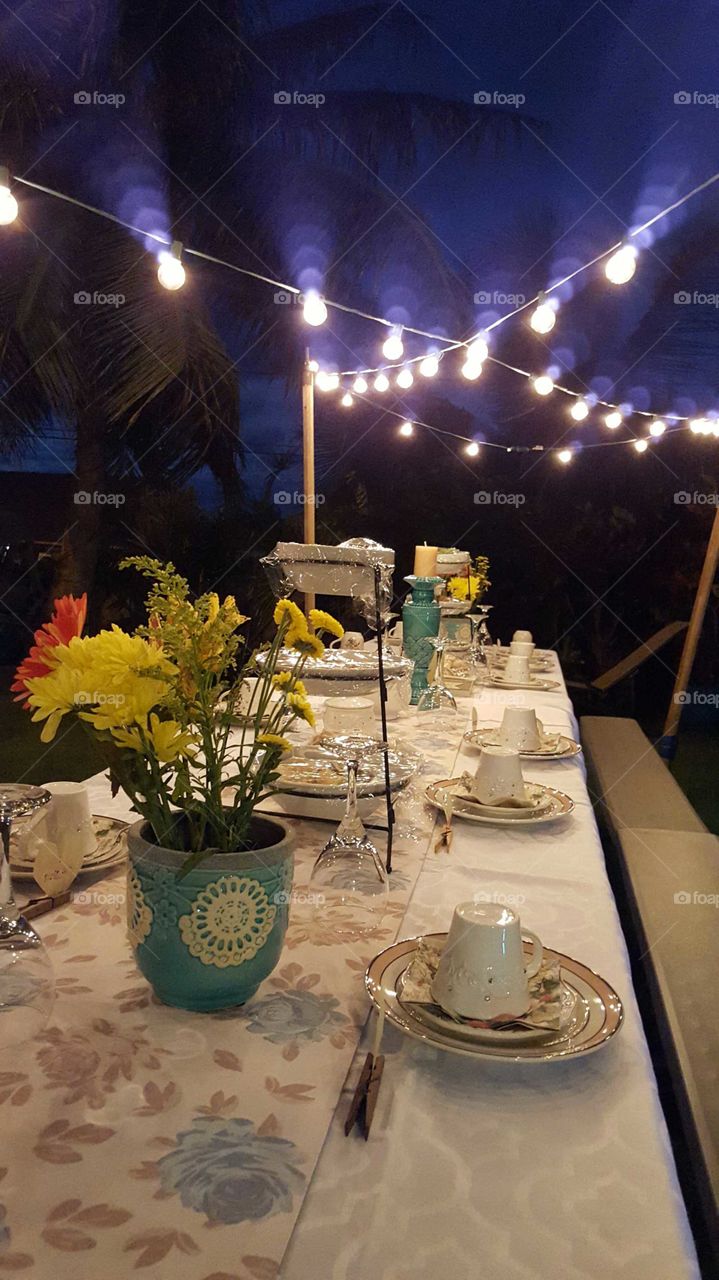 tea party setting