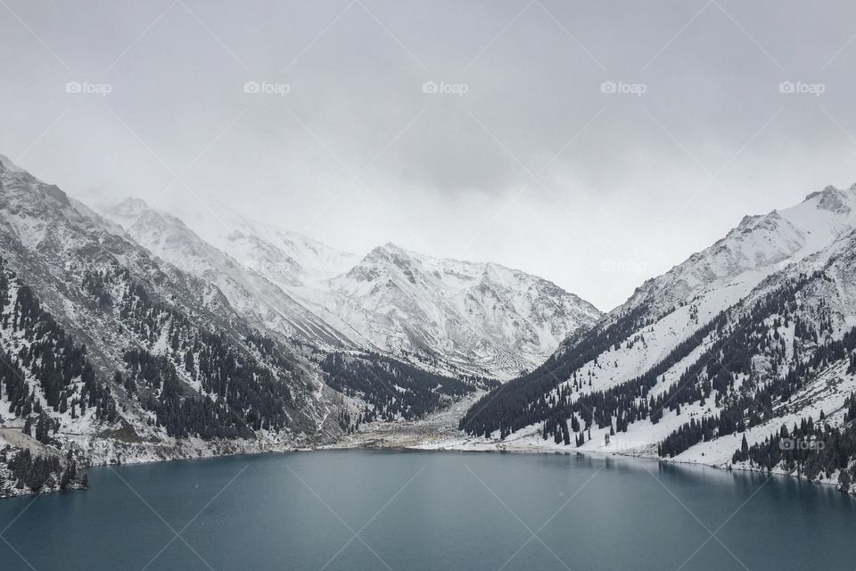 Big Almaty Lake is the beautiful place in Kazakhstan