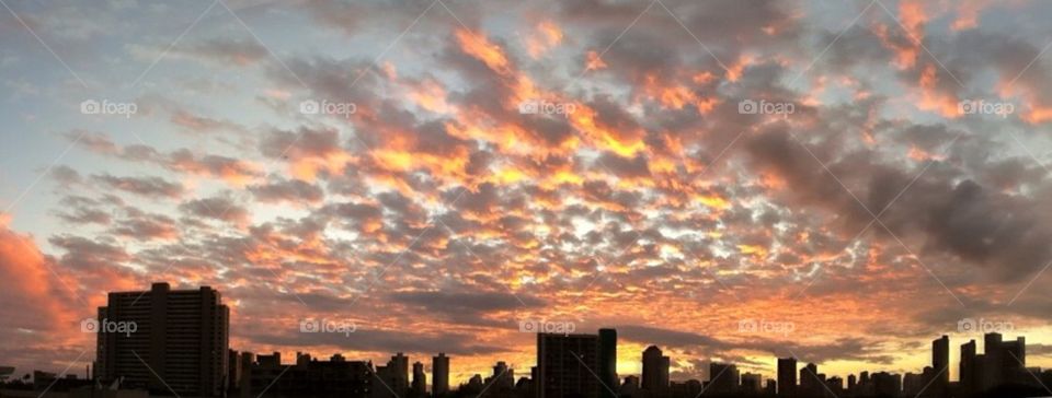 Sunset cityscape