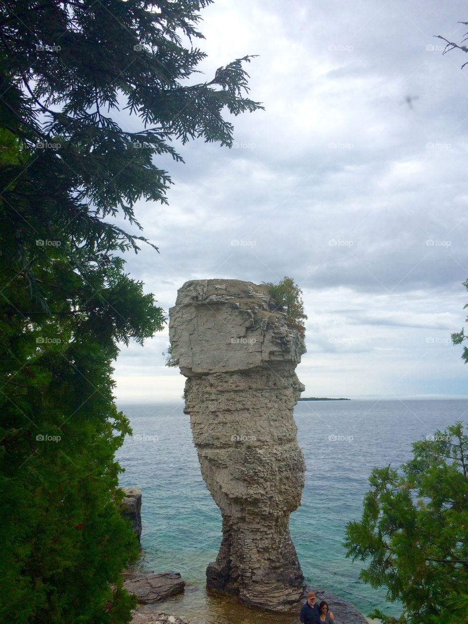 Rock formation at the coast