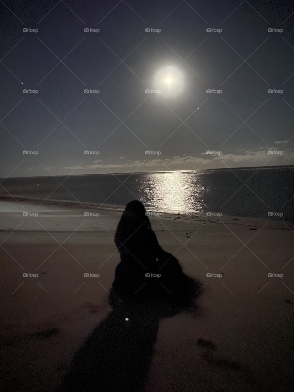 Moonlight on the beach