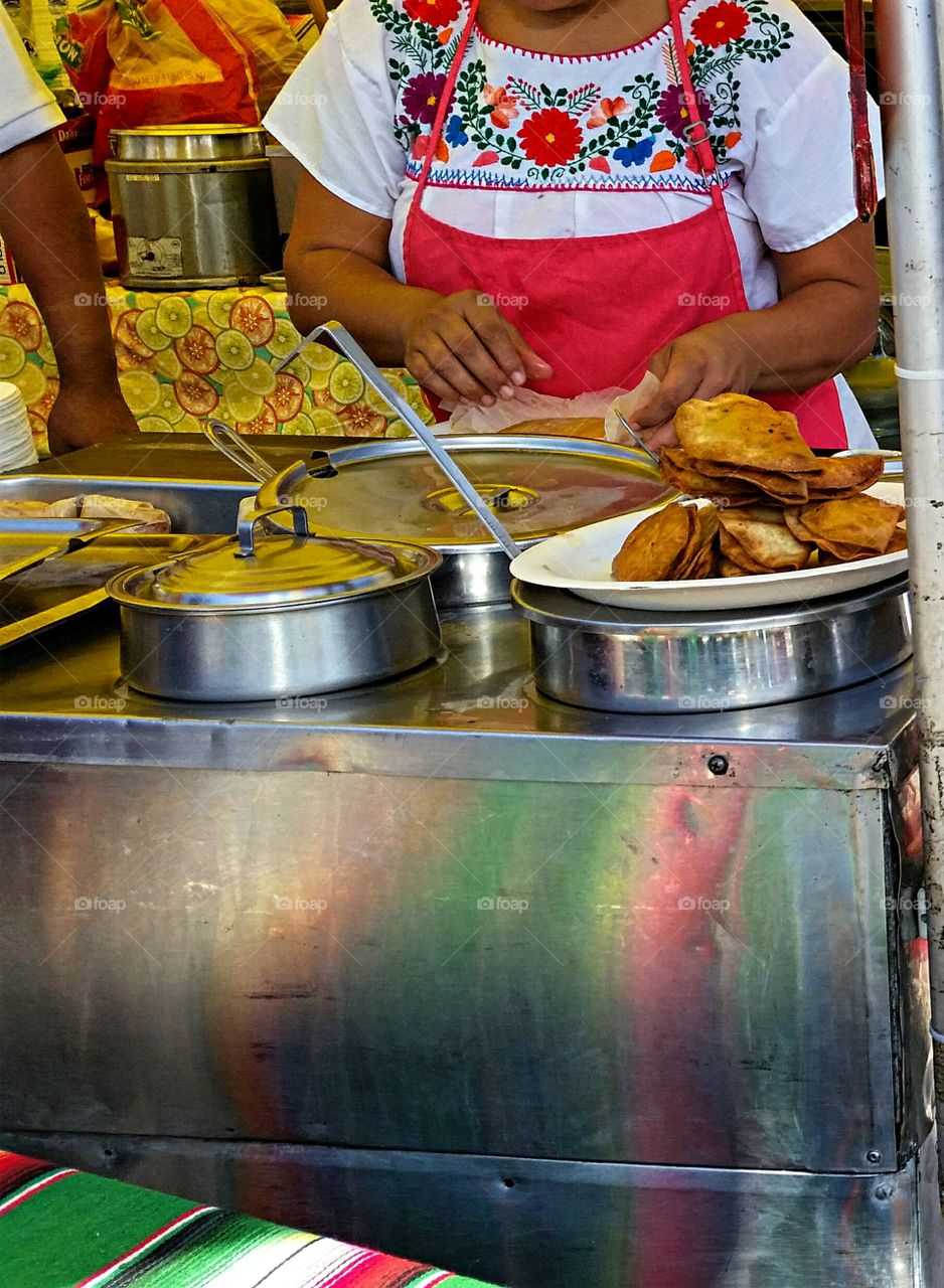 Street Fair Food Preparation