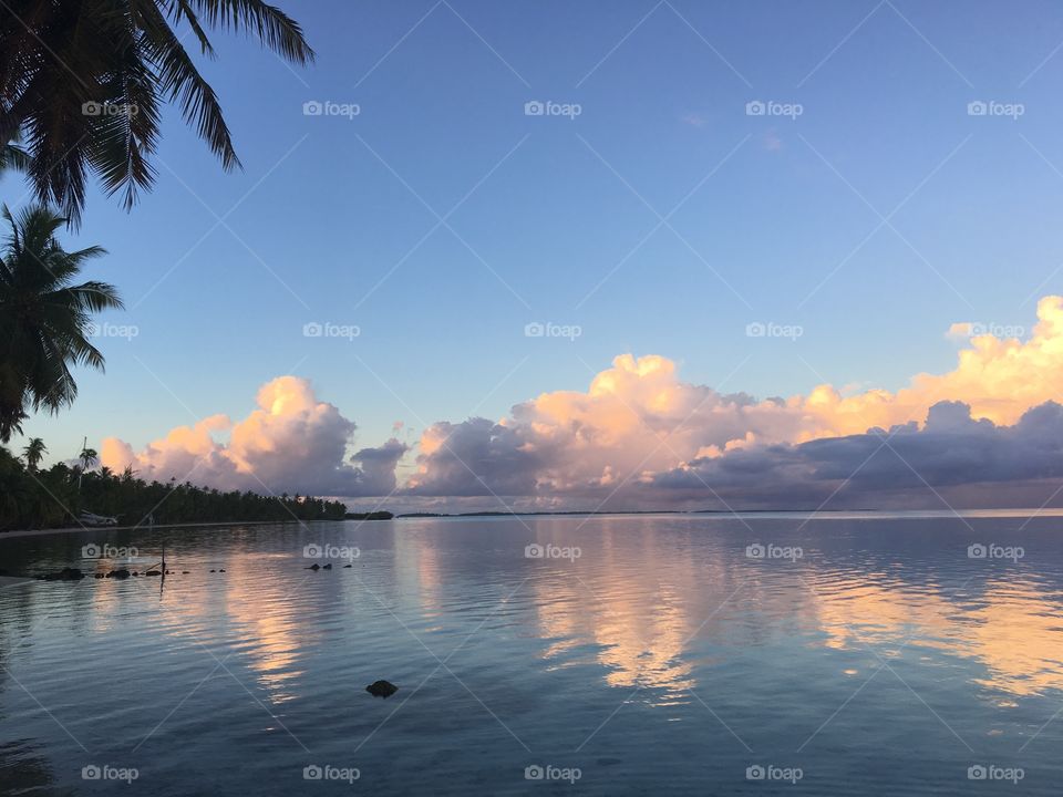 Morning light on the atoll