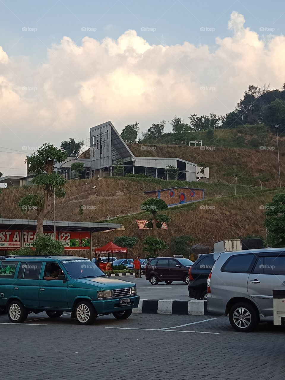 parking area in rest area