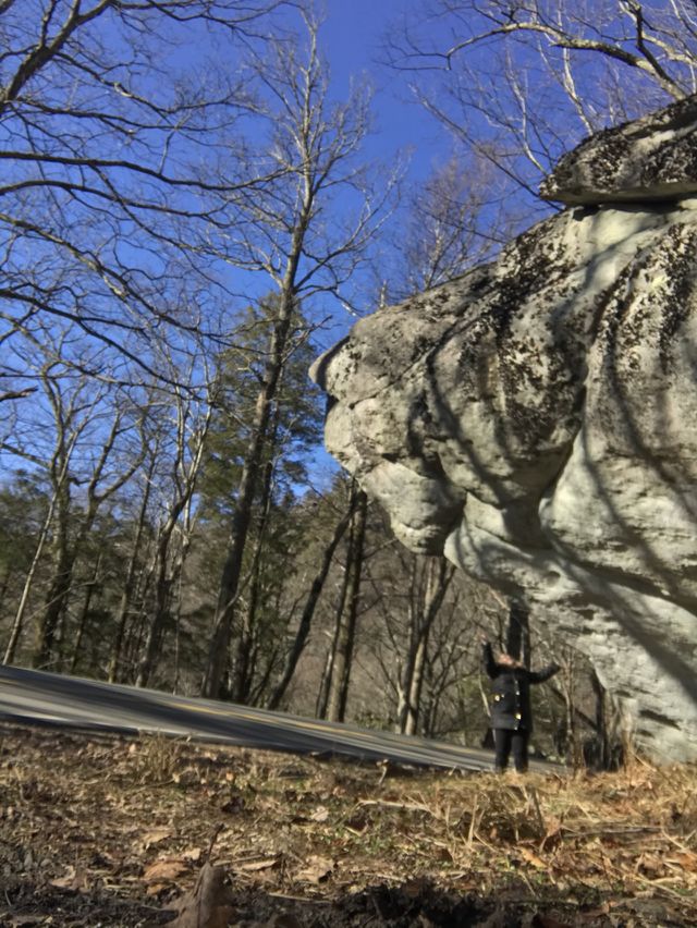 It’s a rock, no it’s a lion. Thank God it’s not falling!