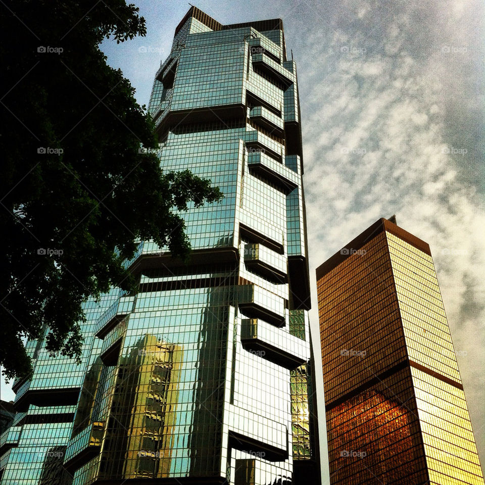 architecture skyscrapers hong kong central and western district by nicolnic