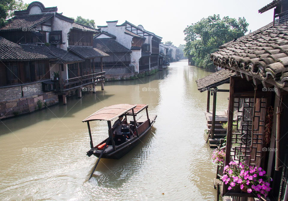 A beautiful water village in China, Wuzhen. 