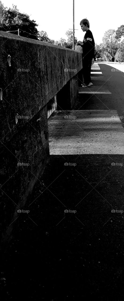 Boy on Bridge
