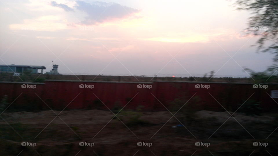 Landscape, Sunset, Water, Evening, No Person