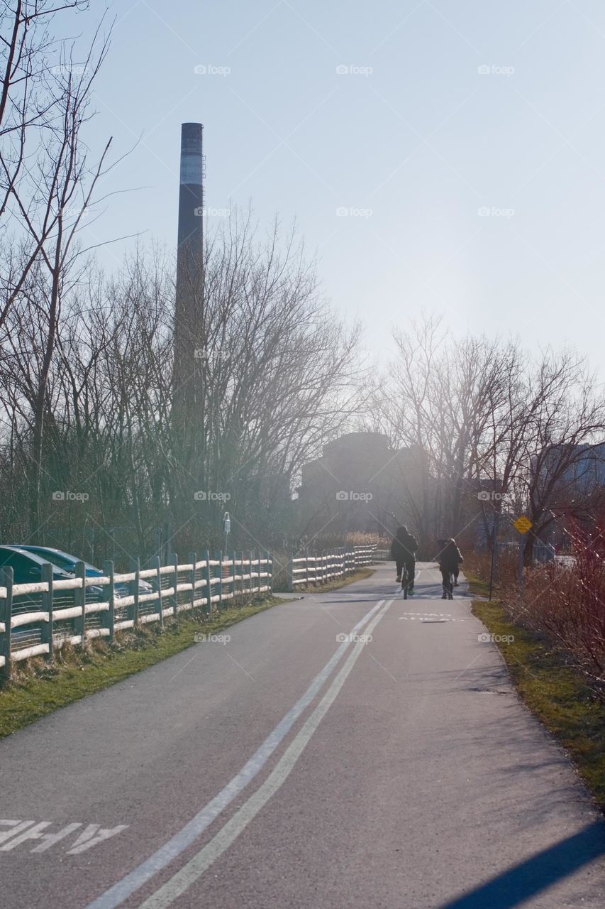 Cycling under the sun