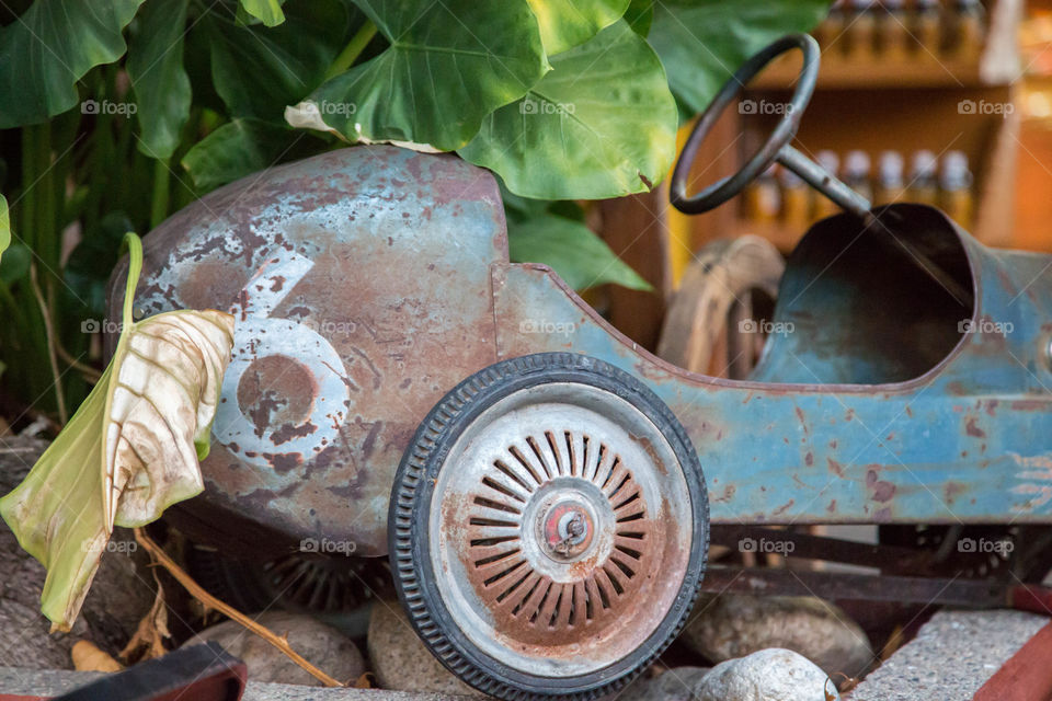 Antique toy pedal car