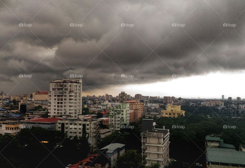 Rainey  Day with dark clouds