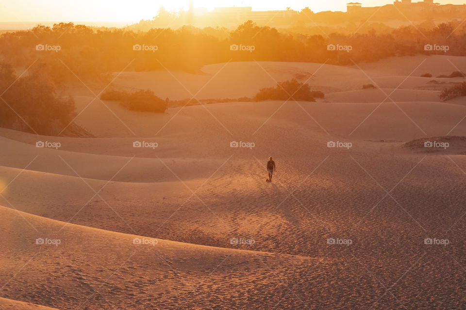 Sunset. Maspalomas, Gran Canaria 