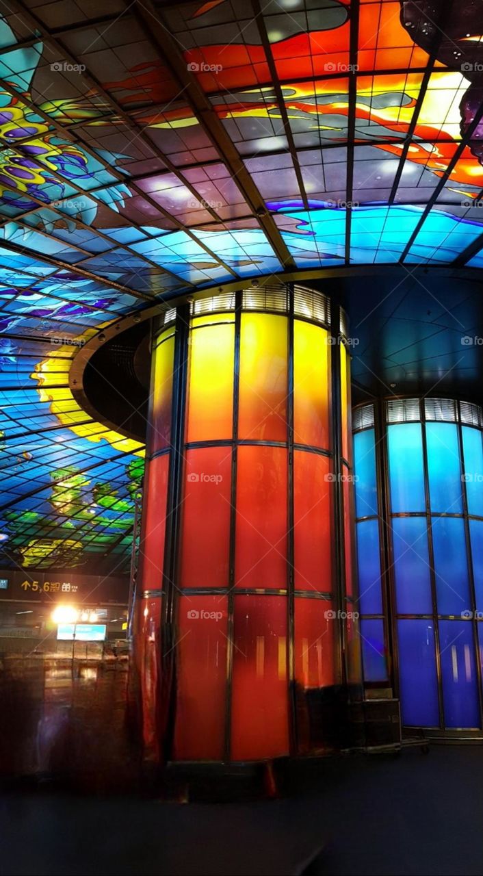 Narcissus Quagliata artwork "The Dome of Light " at Formosa Boulevard Station in TAIWAN
