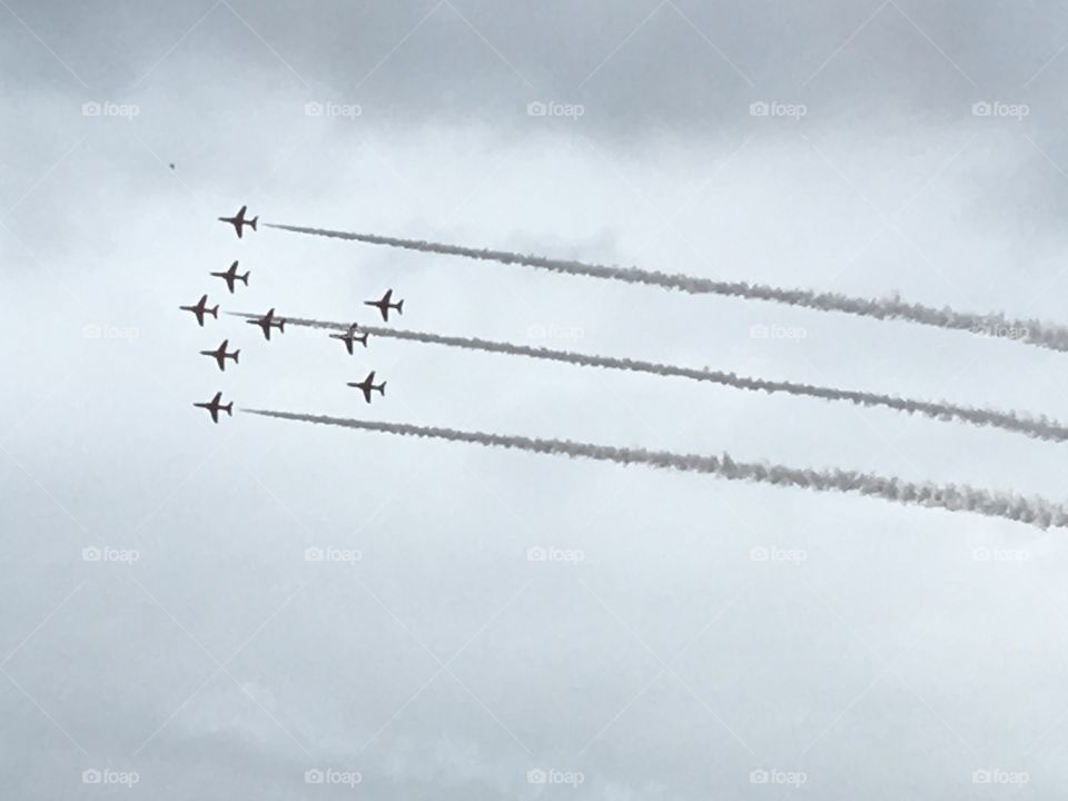 Red Arrows at Prestwick International Airshow 2017
