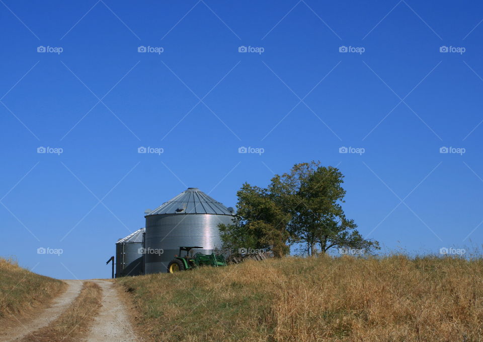 Silos on the Farm