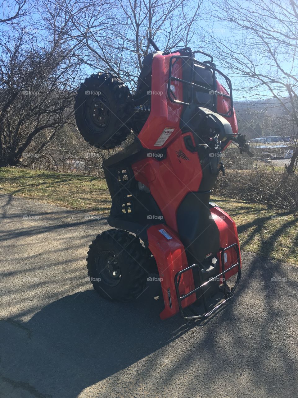 Walking four wheeler