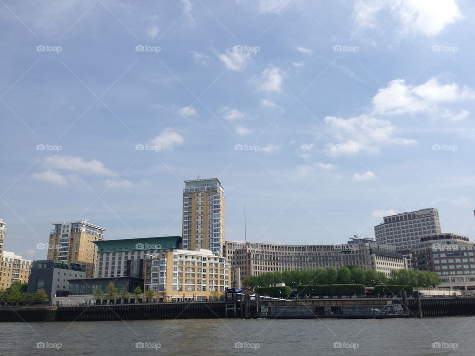 City, River, Architecture, Water, Building