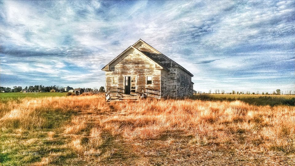 Old schoolhouse on the Prairie in Nebraska! It’s probably haunted!!!
