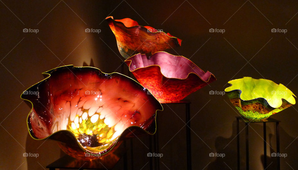 Seattle, glass museum, glass flowers